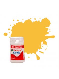   Humbrol - Humbrol Acrylic No24 Trainer Yellow Matt 18,2 ml  (14ml plus 30% extra free)