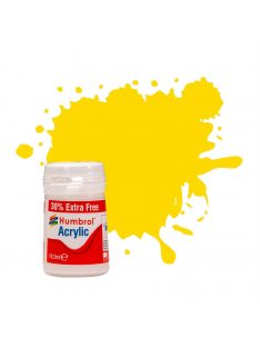   Humbrol - Humbrol Acrylic 69 Yellow Gloss 18,2ml (14ml plus 30% extra free)