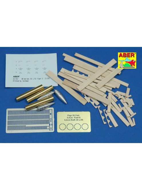 Aber Models - 8,8cm Tiger I A/T Ammo with box