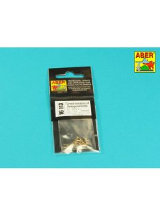 Aber Models - Turned Hexagonal bolts (1,34x1,60mm) x 30 pcs.