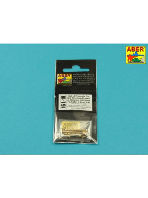 Aber Models - Zestaw 2 luf do MG13k u?ywanych w niemieckim czo?gu Pz.Kpfw. I, Ausf.A/B