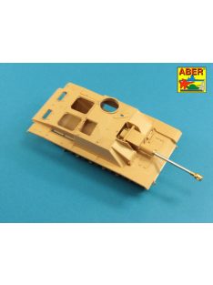   Aber Models - German StuK.40 L/48 7,5 cm Barrel with middle muzzle brake for Stug.III, Ausf G middle