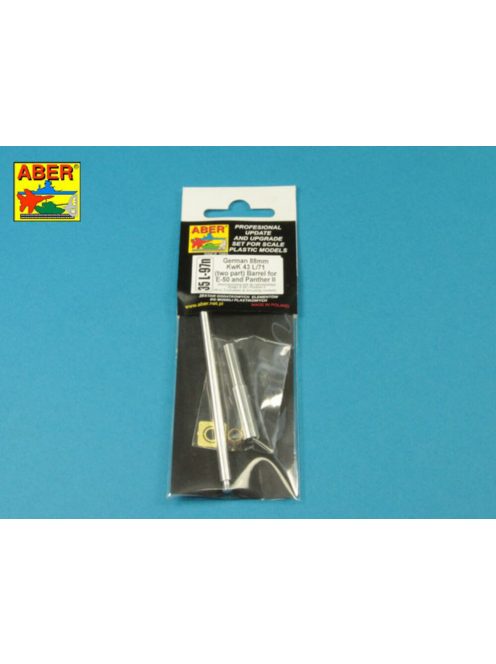 Aber Models - Germ.88 mm Kw.K. 43 L/71 E-50 Barrel (two part)