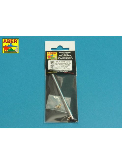 Aber Models - U.S 90 mm M3 barrel  with thread protector for tank destroyer M36B1