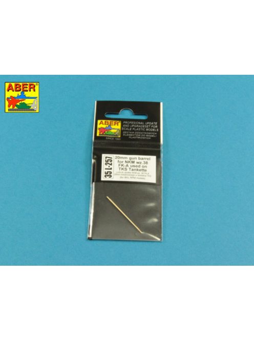 Aber Models - 20mm gun barrel for nkm wz.38 FK-A used on TKS Tankette