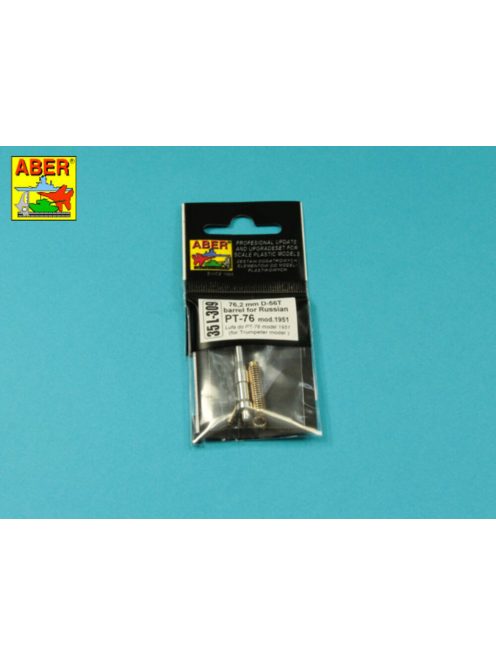 Aber Models - 76,2 mm D-56T barrel for Russian PT-76 mod.1951