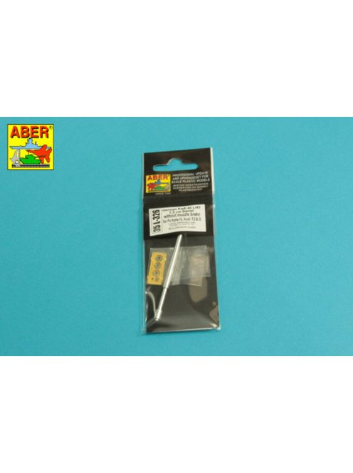 Aber Models - Germ.75mm KwK 40 L/43 barrel  for Pz IV F2 or G without muzzle brake