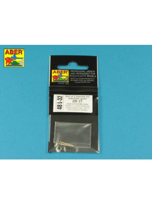 Aber Models - Set of 2 Barrels for ZB 37 machine guns [used on Pz.35/38(t)]