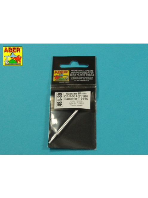 Aber Models - Russian 85 mm ZiS-S-53 L/51 barrel for T-34/85 model 43/44