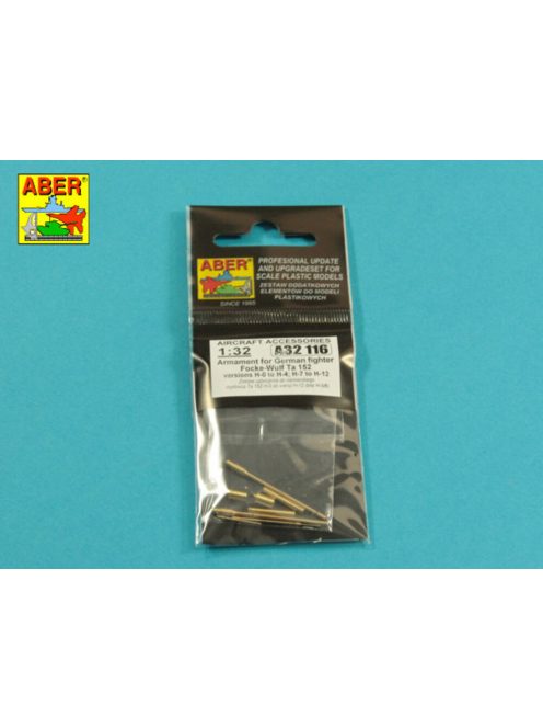 Aber Models - Armament for German fighter Fw-152 versions H-0 to H-4 H-7 to H12