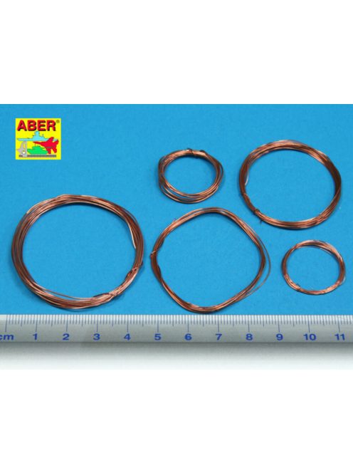 Aber Models - Wires set (diameter 0,2 0,3 0,4 0,5 0,6 mm, lenght 1m each)