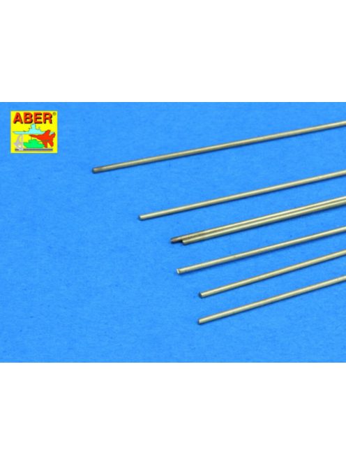 Aber Models - Brass round rods 0,7mm length 250mm x7pcs