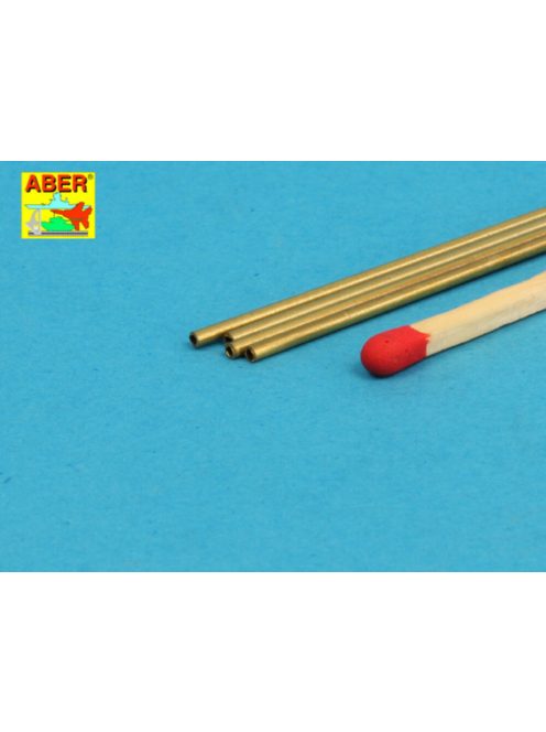 Aber Models - Brass Tubes 1,3x0,2mm lenght 250mm x 4 pcs.