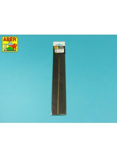 Aber Models - Brass  square rods 1,0mm length 245mm x2 pcs.