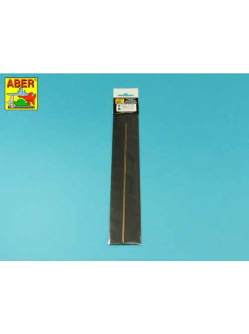 Aber Models - Brass  square rods 1,0mm length 245mm x2 pcs.