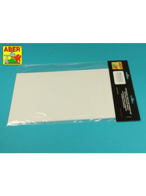 Aber Models - Polystyrene plates 195 x 315 x 0,50 mm x 4 pcs.