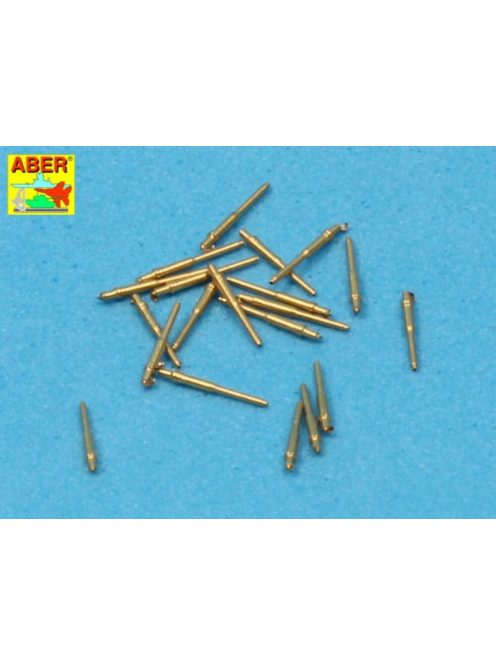 Aber Models - Set of 20 pcs 28 mm (1,1in)barrels for US Navy