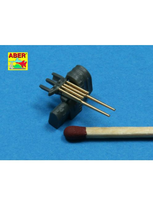 Aber Models - Set of 8 pcs 127 mm barrels with recoil for japan ships