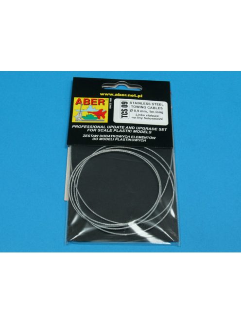 Aber Models - Stainless Steel Towing Cables 0,9mm 1 m long