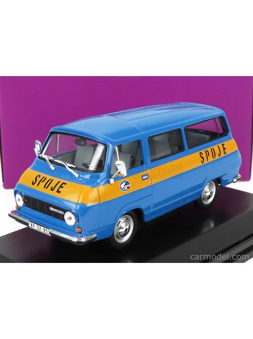 Abrex - Skoda 1203 Minibus Poste Spoje 1974 Blue Yellow