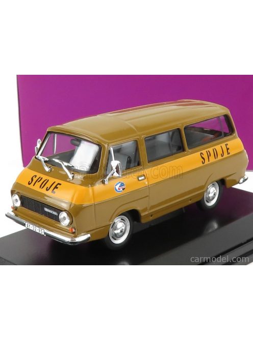 Abrex - Skoda 1203 Minibus Poste Spoje 1974 Brown Yellow