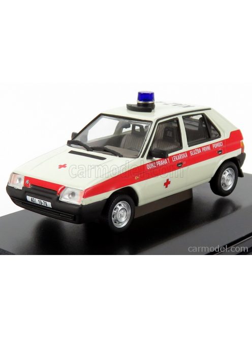 Abrex - Skoda Favorit 136L Vb Ambulance Praha 1988 White Red