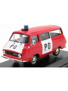   Abrex - Skoda 1203 Minibus Po Brigade Fire Engine 1974 Red White