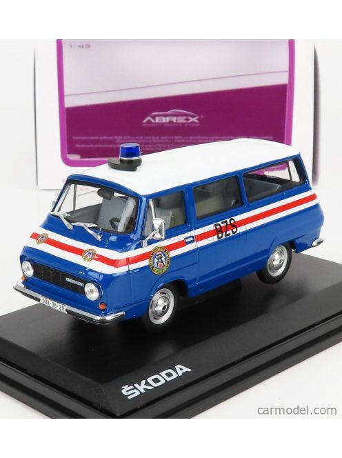 Abrex - Skoda 1203 Minibus Bzs Police 1974 Blue White