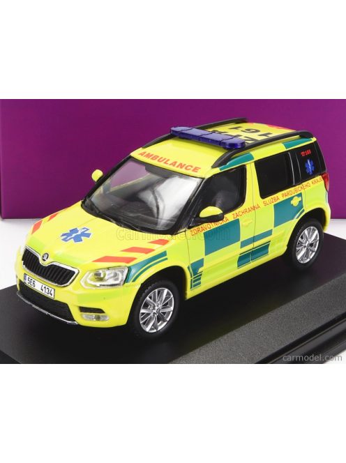 Abrex - Skoda Yeti Suv Facelift (Restyling) Ambulance 2013 Yellow Green