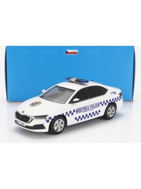 ABREX - SKODA OCTAVIA IV MESTSKA POLICIE 2020 WHITE BLUE