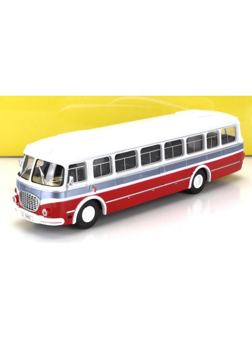 Abrex - SKODA 706 AUTOBUS RTO 1961 WHITE RED SILVER