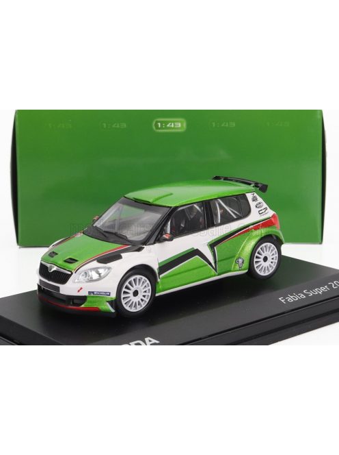 ABREX - SKODA FABIA II FL S2000 N 0 SKODA MOTORSPORT DESIGN RALLY 2011 GREEN WHITE