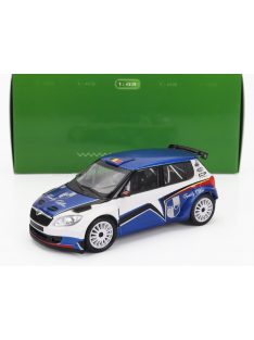   ABREX - SKODA FABIA II FL S2000 N 0 SKODA MOTORSPORT LOIX DESIGN RALLY 2010 BLUE MET WHITE