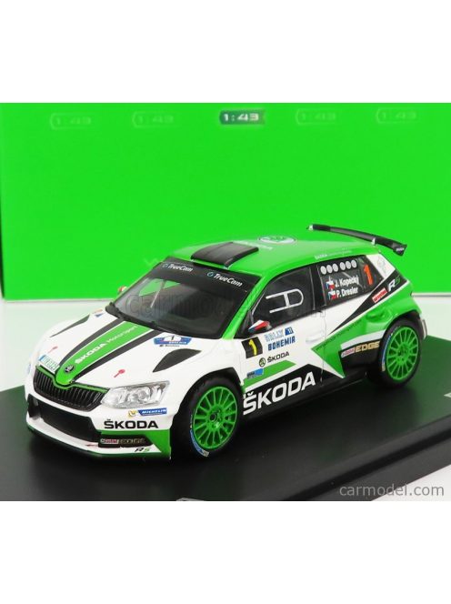 Abrex - Skoda Fabia Iii R5 N 1 Rally Bohemia 2017 J.Kopecky - P.Dresler Green White