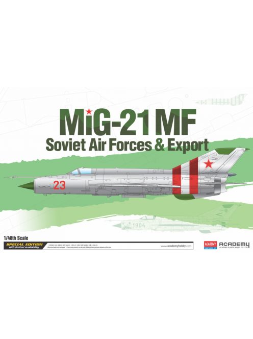 Academy -  Academy 12311 - Mig-21 MF "Soviet Air Force Export" LE: (1:48)