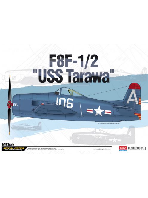 Academy -  Academy 12313 - F8F-1/2 "USS Tarawa" LE: (1:48)