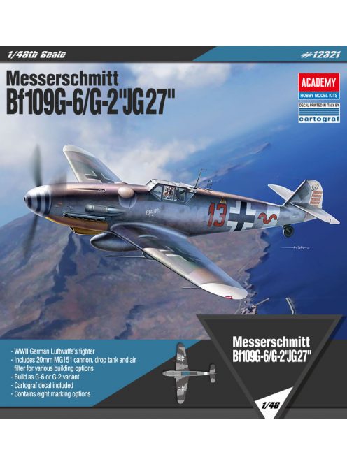 Academy - Messerschmitt Bf109G-6/G-2 JG 27