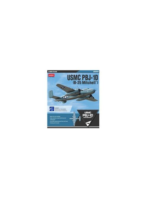 Academy - 1/48 USMC PBJ-1D (B-25 Mitchell)