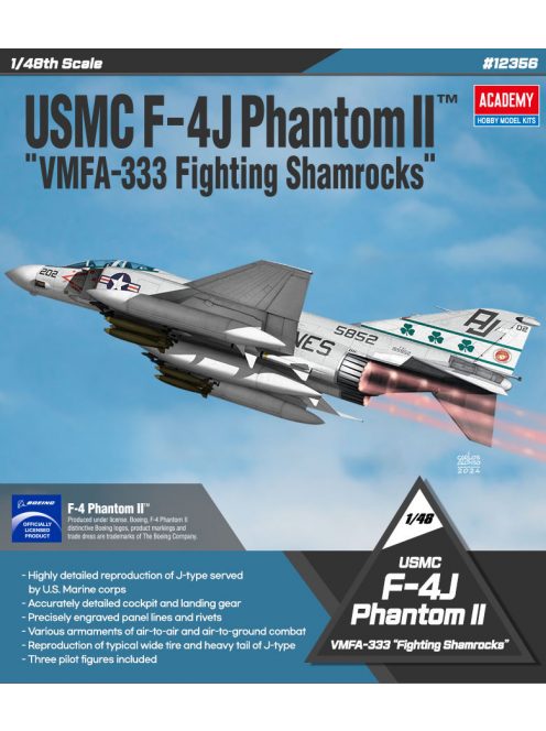 Academy - USMC F-4J Phantom II VMFA-333 Fighting Shamrocks