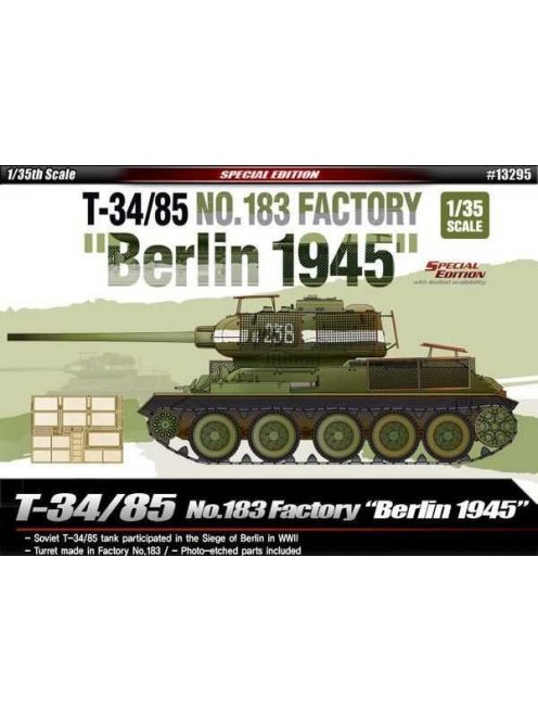 Academy -  Academy 13295 - T-34/85 No.183 Factory "Berlin 1945" (1:35)