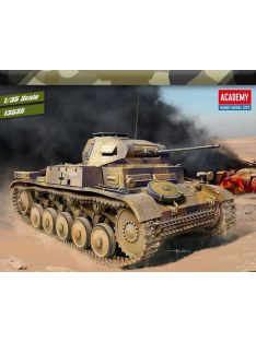   Academy - Plastikový model tanku 1/35 German Panzer II Ausf.F „North Africa“ - Academy