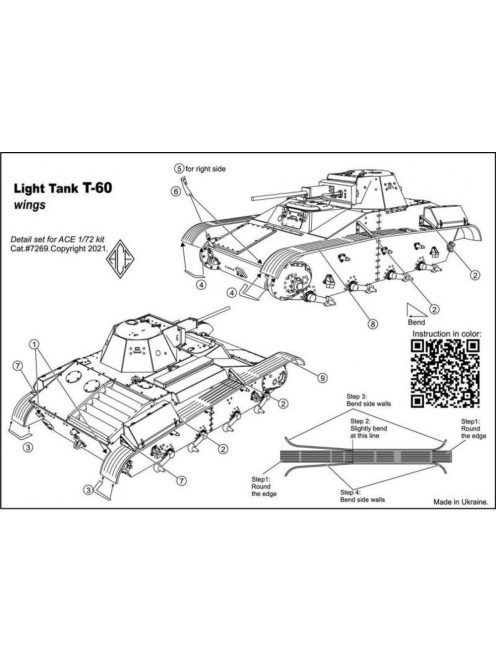 ACE - Photo-etched set -60 fenders, for ACE kit