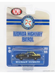   Acme-Models - Ford Usa Mustang Ssp Florida Highway Patrol State Trooper 1991 Black Cream