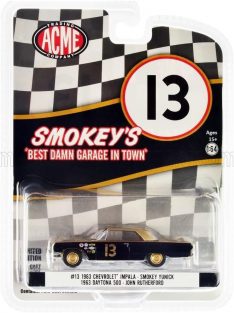   Acmemodels - CHEVROLET IMPALA N 13 DAYTONA 500 1963 JOHN RUTHERFORD GOLD BLACK