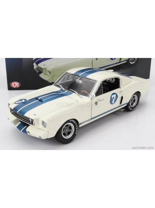 Acme-Models - Ford Usa Mustang Gt350 N 7 Coupe Stirling Moss Tribute 1966 White Blue