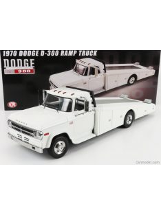   Acme-Models - Dodge D-300 Truck Ramp Car Transporter 1970 White