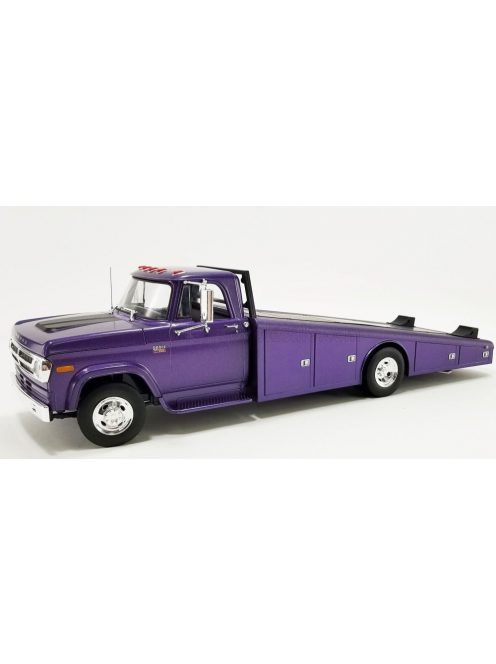 Acmemodels - DODGE D-300 TRUCK RAMP CAR TRANSPORTER 1970 PURPLE