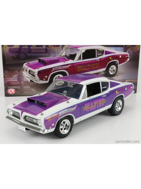 Acme-Models - Plymouth Barracuda Billi The Kid Coupe 1968 White Purple Met