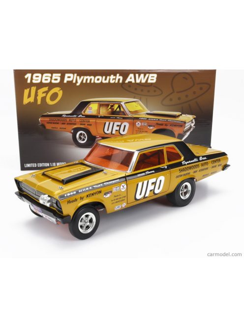 Acme-Models - Plymouth Satellite Awb Ufo Custom Race 1965 Gold Black