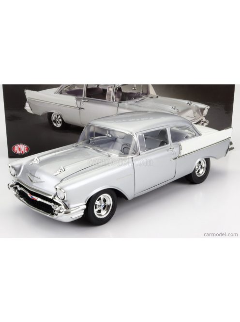 Acme-Models - Chevrolet Bel Air Custom Street Strip 1957 Silver White